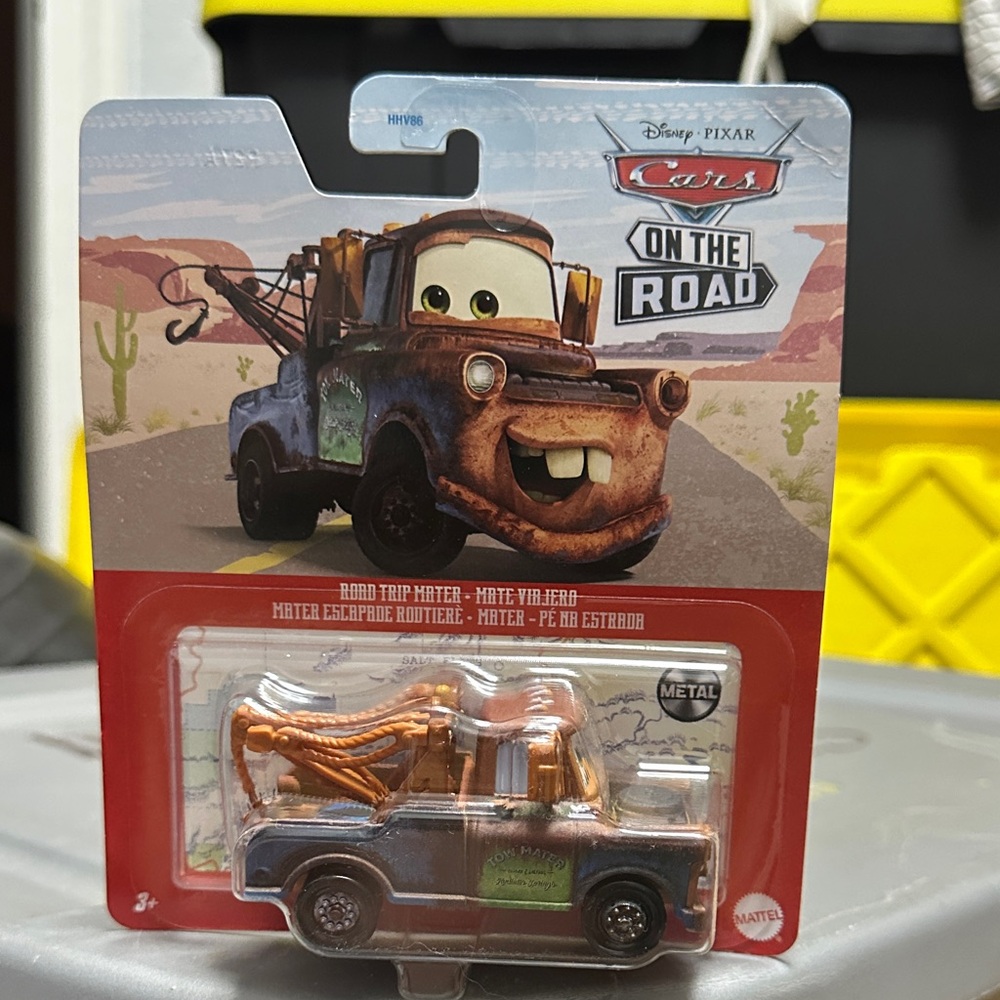Mattel Cars On The Road Tow Mater Toy - Brown and Silver
